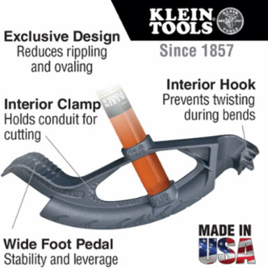 1-Inch Iron Conduit Bender Head, 5.5 lbs, Includes Angle Markings