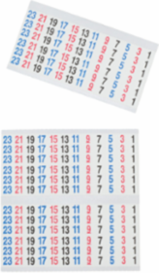 Wire Marker Book 120/240V 3 Phase with 14 Pages, Durable Vinyl Coated Cloth