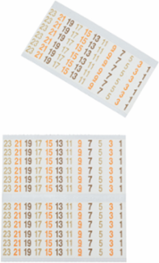 Wire Marker Book, 277/480V 3 Phase, 14 Pages, 0.25 Inch x 1.5 Inch Labels