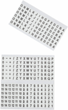 Wire Marker Book with Strong Tack Adhesive – 0.2 x 1.5 Inch Labels, 10 Pages