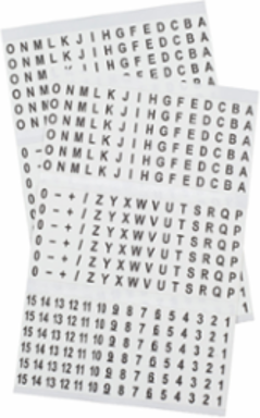 Wire Marker Book with Strong Tack Adhesive – 0.2 x 1.5 Inch Labels, 10 Pages