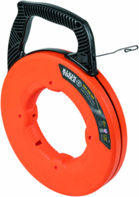 Steel Fish Tape 1/8 Inch x 120 Foot, High-Carbon Steel, Wire Pulling