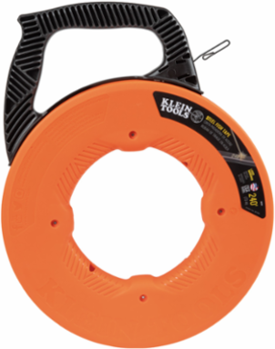 Steel Fish Tape 240-Foot x 1/8 Inch, High Carbon Steel, Wire Pulling