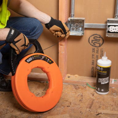 Steel Fish Tape 240-Foot x 1/8 Inch, High Carbon Steel, Wire Pulling