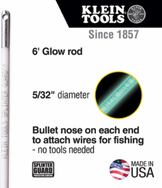 Hi-Flex Glow Rod 6 Foot with Splinter Guard™ Coating, 5/32 Inch Diameter