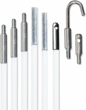 Mid-Flex Glow Rod Set, 9 Feet - 6 Rods, 3/16 Inch Diameter, Fiberglass