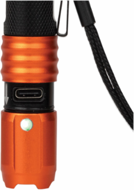 Rechargeable Waterproof Pocket Flashlight, 275 Lumens, 10 Ft Drop Rated, USB-C Charging