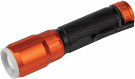 Rechargeable LED Flashlight with Work Light, 500 Lumens, IP66 Water-Resistant