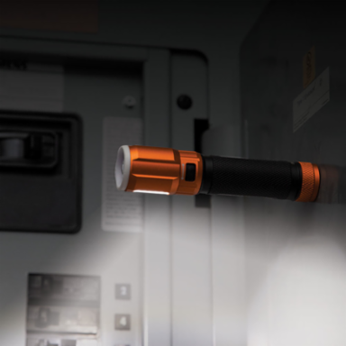 Rechargeable LED Flashlight with Work Light, 500 Lumens, IP66 Water-Resistant