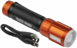 Rechargeable LED Flashlight with Work Light, 500 Lumens, IP66 Water-Resistant