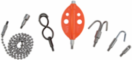 7-Piece Wire Pulling Attachment Set with Double-S Hook and Whisk, 5.4 Inch Depth