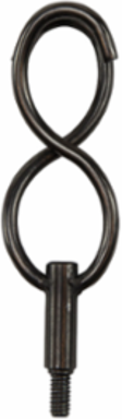 Double-S Hook Fish Rod Attachment, Stainless Steel, 0.8 Inch Width, 3 Inch Length