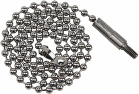 Fish Rod Chain Attachment Replacement, Over 26 Inch Length, Stainless Steel