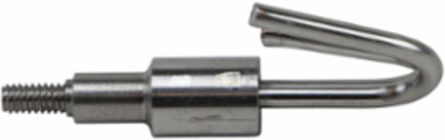 Twin Hook Wire Pulling Attachment, Stainless Steel, 1.9 Inch Length