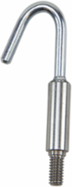 Stainless Steel Single Hook & Bullet Fish Rod Attachments, 2 Inch Length