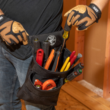PowerLine™ 8-Pocket Tool Pouch, Cordura® Nylon, 12 Inch Height, 2-1/2 Inch Belt Width