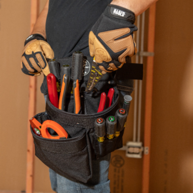 PowerLine™ 8-Pocket Tool Pouch, Cordura® Nylon, 12 Inch Height, 2-1/2 Inch Belt Width