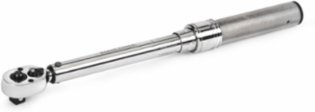 1/2 Inch Torque Wrench Ratchet - 30 to 250 ft-lb Torque Range, Stainless Steel Handle