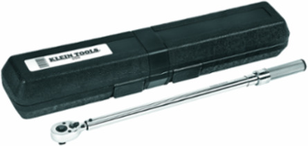 1/2 Inch Torque Wrench Ratchet - 30 to 250 ft-lb Torque Range, Stainless Steel Handle