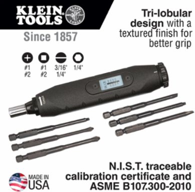 Torque Screwdriver Set, 6-Piece with 3-1/2 Inch Drivers and 5-40 in. lbs Torque Range