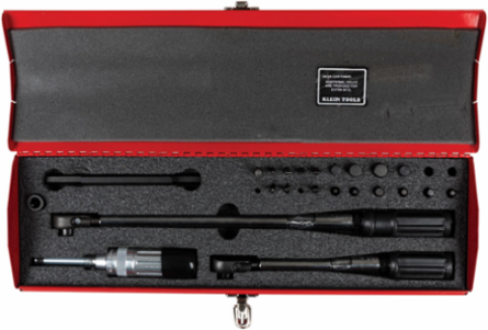 Master Electrician's Torque Wrench Set, 25-Piece with 7/16-Inch Wrenches & Calibration