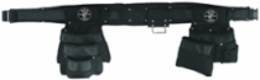 Medium Padded Tool Belt/Pouch Combo - 11 Pocket, Cordura® Fabric, 2 Inch Width