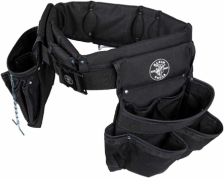 Electrician's Padded Tool Belt Combo, 27-Pocket, Size L, Cordura® Fabric