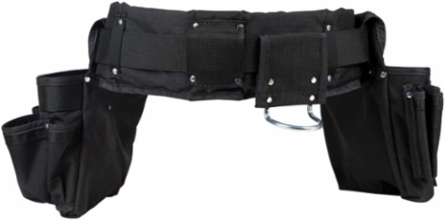 Electrician's Padded Tool Belt Combo, 27 Pockets, XL, Cordura Fabric