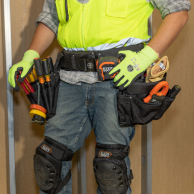 Electrician's Padded Tool Belt Combo, 27 Pockets, XL, Cordura Fabric