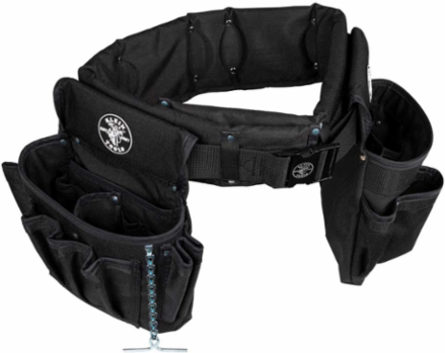 Electrician's Padded Tool Belt Combo, 27 Pockets, XL, Cordura Fabric