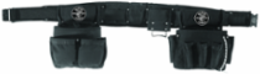 Electrician's Padded Tool Belt Combo, 27 Pockets, XL, Cordura Fabric