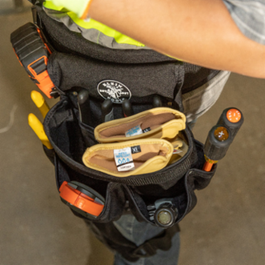 PowerLine 8-Pocket Tool Pouch, Cordura®, 11 Inch x 12 Inch, Tunnel Belt Connection