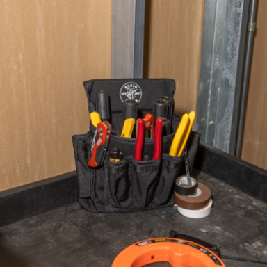 PowerLine Electrician Tool Pouch 18-Pocket, 12 Inch Height, Cordura® Material
