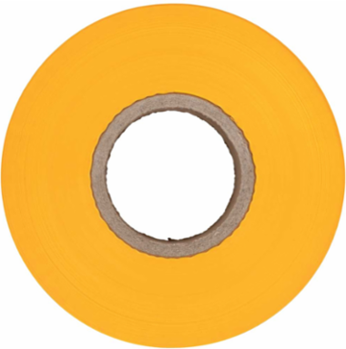 Barricade Warning Tape, Yellow, 3 Inch x 1000 Foot, 2.5 mil Polyethylene
