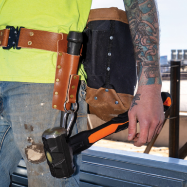 Complete Ironworker Toolbelt System, Large - Fits 32-40 Inch Waist, 9 Pockets