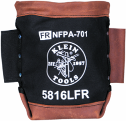 Flame-Resistant Bolt Bag, 5 Inch Height, 9.5 Inch Length, Leather and FR Canvas