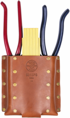 3-Pocket Leather Tool Holder, Fits 3 Inch Belts, 6.125 Inch Width, Durable Design