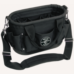 12 Pocket Tool Tote, 15 Inch, Denier Polyester, Water-Resistant, 3 lbs