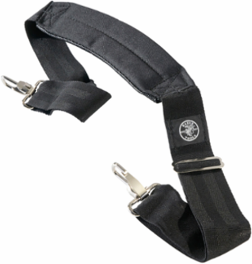 Padded Shoulder Strap, Adjustable 37" to 55" Length, Polypropylene, Black