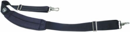 Padded Shoulder Strap, Adjustable 37" to 55" Length, Polypropylene, Black