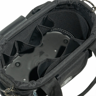 17-Pocket Tool Tote with Shoulder Strap, 15-1/2 Inch Length, 7.5 Inch Width, 3 lbs