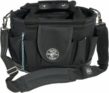 17-Pocket Tool Tote with Shoulder Strap, 15-1/2 Inch Length, 7.5 Inch Width, 3 lbs