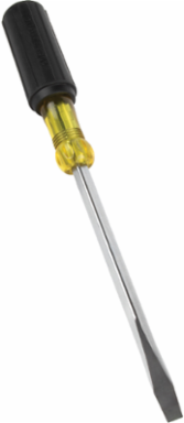 5/16 Inch Keystone Screwdriver, 6 Inch Square Shank, Cushion-Grip Handle