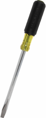 3/8 Inch Keystone Tip Screwdriver with 8 Inch Square Shank, Cushion-Grip Handle