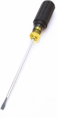 3/16 Inch Cabinet Tip Screwdriver 6 Inch Heat-Treated Shaft, Cushion-Grip Handle