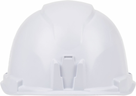Hard Hat with Rechargeable Headlamp, White, Type 1, Class E, 6.5 to 8 Hat Size