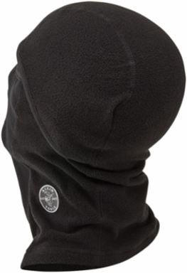 Wind Proof Hinged Balaclava, One Size Fits Most, Machine Washable, Black