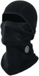 Wind Proof Hinged Balaclava, One Size Fits Most, Machine Washable, Black