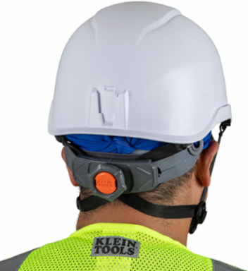 Safety Helmet Class E - White, 20kV Rated, 6-Point Suspension, Lightweight Design