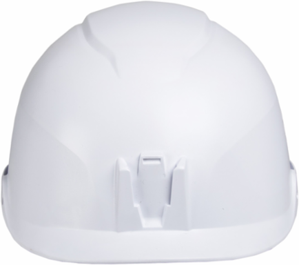 Safety Helmet Class E - White, 20kV Rated, 6-Point Suspension, Lightweight Design